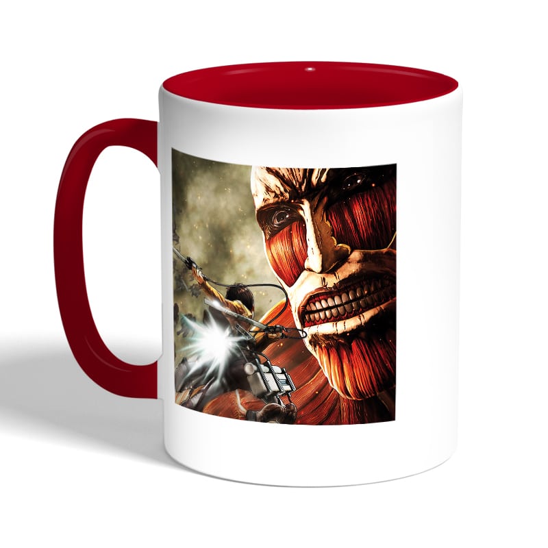 كوب-قهوة-بمقبض-احمر-بتصميم-قتال-مع-عملاق-هجوم-العمالقة-2