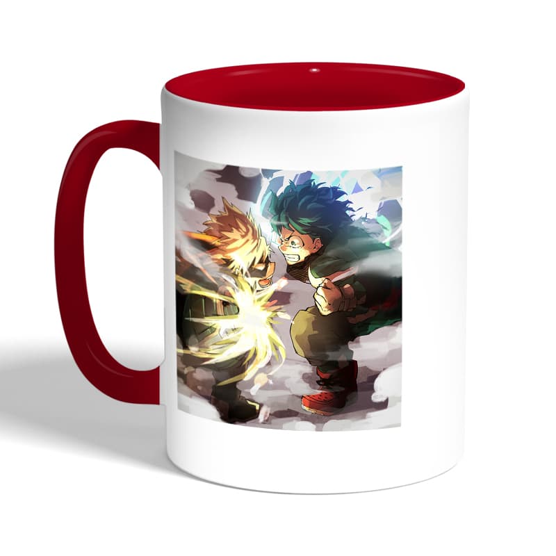 كوب-قهوة-بمقبض-احمر-بتصميم-قتال-ميدوريا-ضد-باكوغو-2