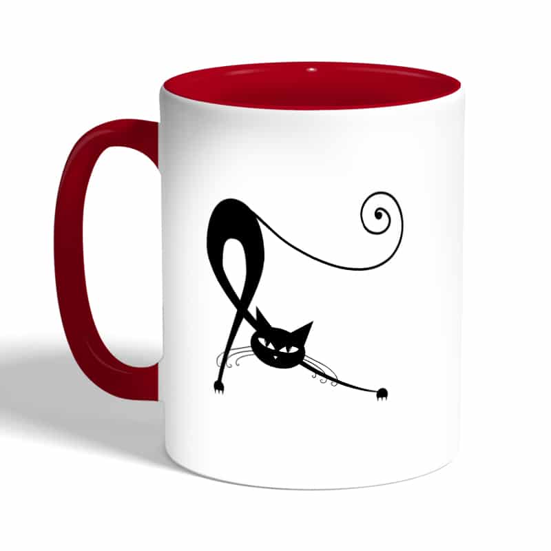 كوب-قهوة-بمقبض-احمر-بتصميم-قطه-كرتونيه-2