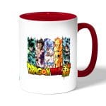 كوب قهوة بمقبض احمر بتصميم قوة الابطال كل الانميات