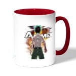 كوب قهوة بمقبض احمر بتصميم قوة تحمل ميدوريا أكاديميتي للأبطال