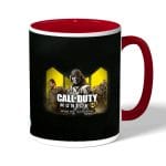 كوب قهوة بمقبض احمر بتصميم كول أوف ديوتي