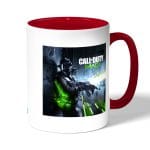 كوب قهوة بمقبض احمر بتصميم كول أوف ديوتي مودرن وورفير 3