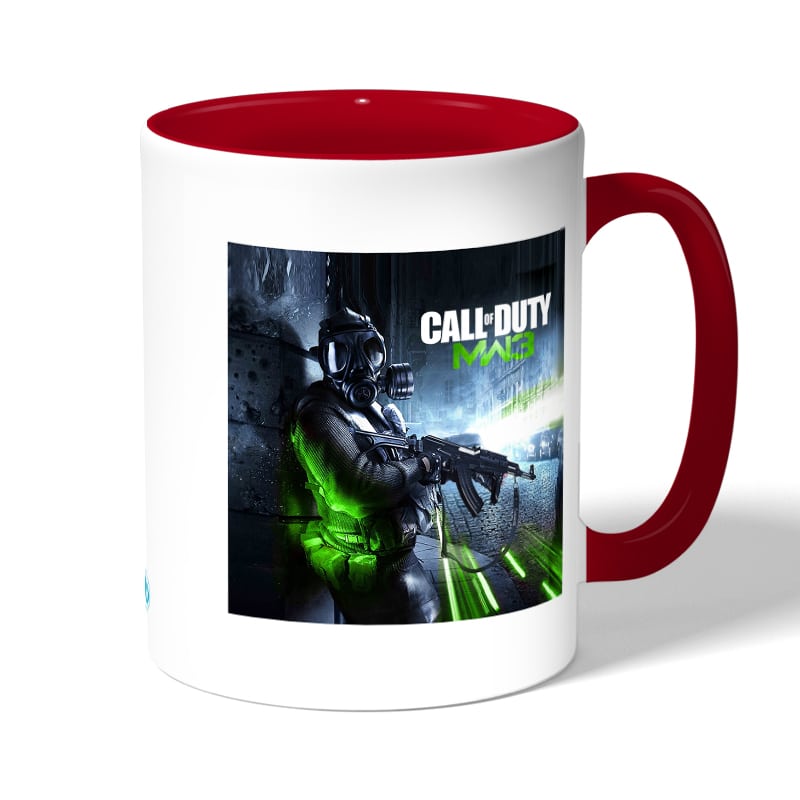 كوب قهوة بمقبض احمر بتصميم كول أوف ديوتي مودرن وورفير 3 كوب قهوة بمقبض احمر بتصميم كول أوف ديوتي مودرن وورفير 3