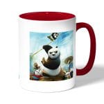 كوب قهوة بمقبض احمر بتصميم كونغ فو باندا 3