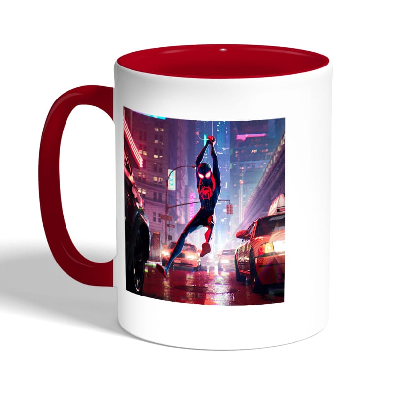 كوب-قهوة-بمقبض-احمر-بتصميم-مايلز-مورالز-سبايدر-مان-2