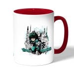 كوب قهوة بمقبض احمر بتصميم ميدوريا مانجا أكاديميتي للأبطال