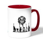 كوب قهوة بمقبض احمر بتصميم وداع الأميره فيفي ون بيس