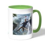 كوب قهوة بمقبض اخضر بتصميم أنشارتد 4  نيثن دريك