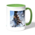 كوب قهوة بمقبض اخضر بتصميم إلوي هوريزن زيرو دون