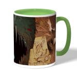 كوب قهوة بمقبض اخضر بتصميم إيما من نيفرلاند