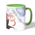 كوب قهوة بمقبض اخضر بتصميم الجميلة نيزوكو قاتل الشياطين