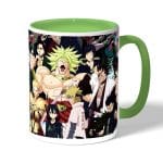 كوب قهوة بمقبض اخضر بتصميم الشخصيات الفخمة كل الانميات