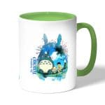 كوب قهوة بمقبض اخضر بتصميم الصيد مع جاري توتورو