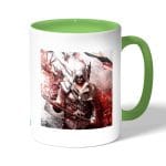 كوب قهوة بمقبض اخضر بتصميم الطائرمع الفأس أساسنز كريد