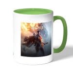 كوب قهوة بمقبض اخضر بتصميم باتلفيلد 1