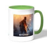 كوب قهوة بمقبض اخضر بتصميم باتلفيلد 1 M1911