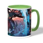 كوب قهوة بمقبض اخضر بتصميم تانجيرو ونيزوكو