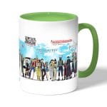 كوب قهوة بمقبض اخضر بتصميم تشابك الأيدي كل الانميات