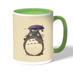 كوب قهوة بمقبض اخضر بتصميم توتورو