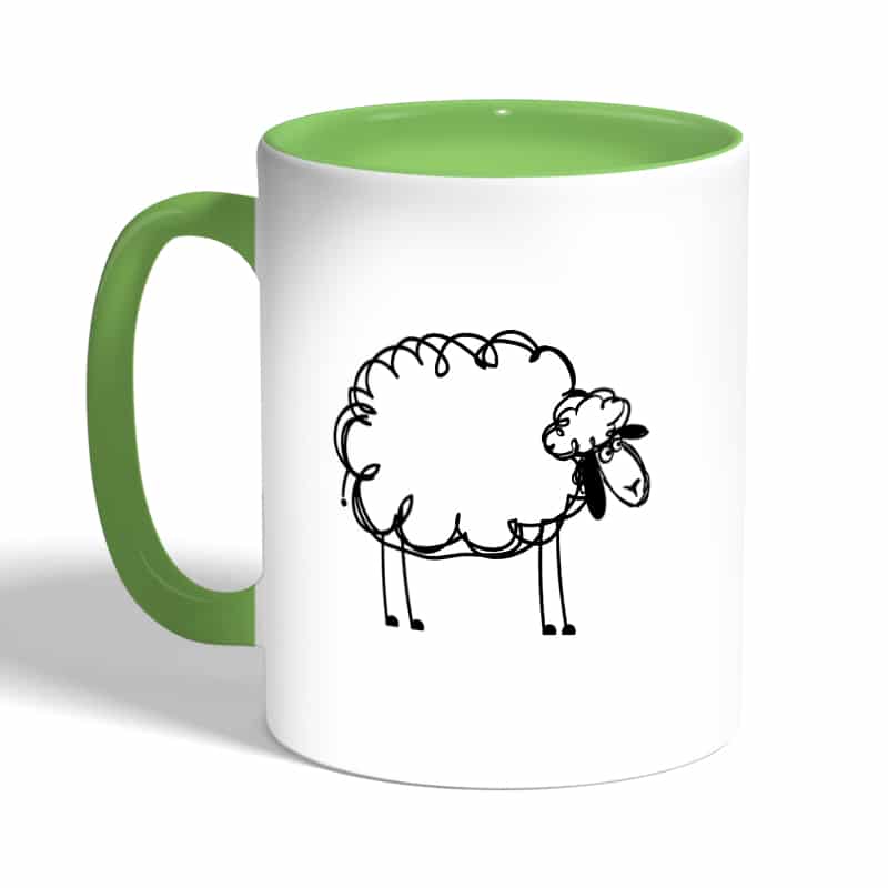 كوب-قهوة-بمقبض-اخضر-بتصميم-خروف-2