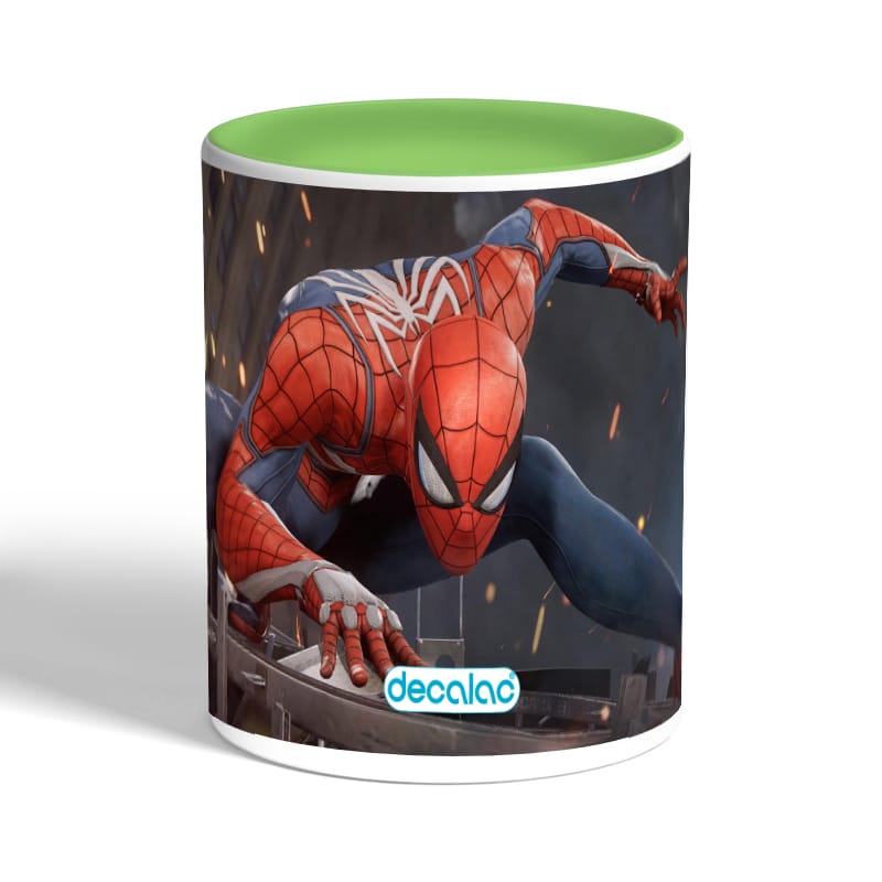 كوب-قهوة-بمقبض-اخضر-بتصميم-سبايدرمان-هوم-كامينج-1