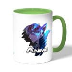 كوب قهوة بمقبض اخضر بتصميم شوتو وتودوروكي من أكاديميتي للأبطال