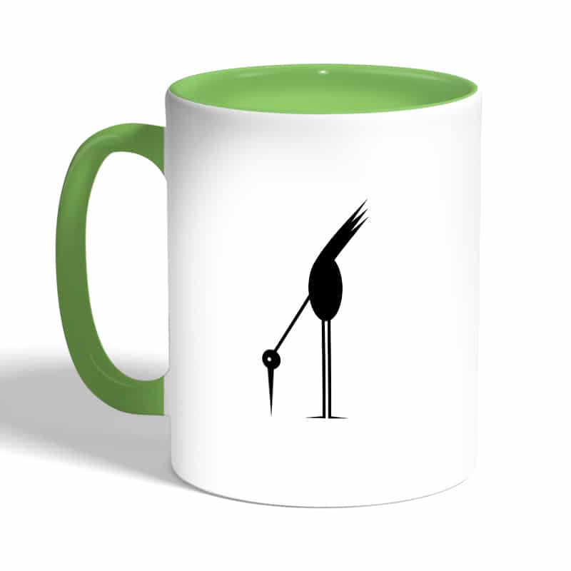 كوب-قهوة-بمقبض-اخضر-بتصميم-طائر-أسود-2