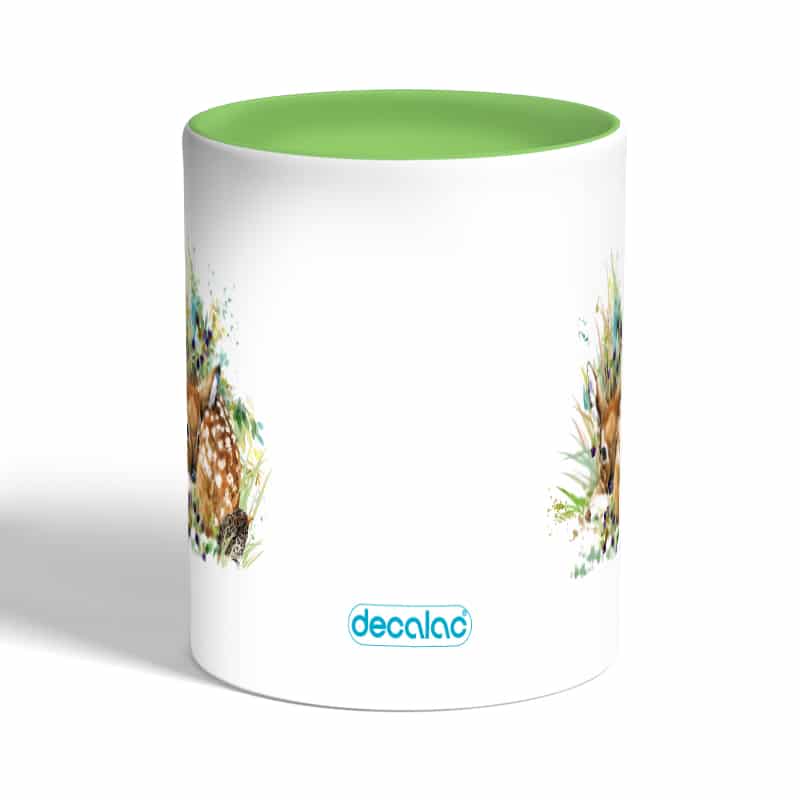 كوب-قهوة-بمقبض-اخضر-بتصميم-غزال-صغير-1