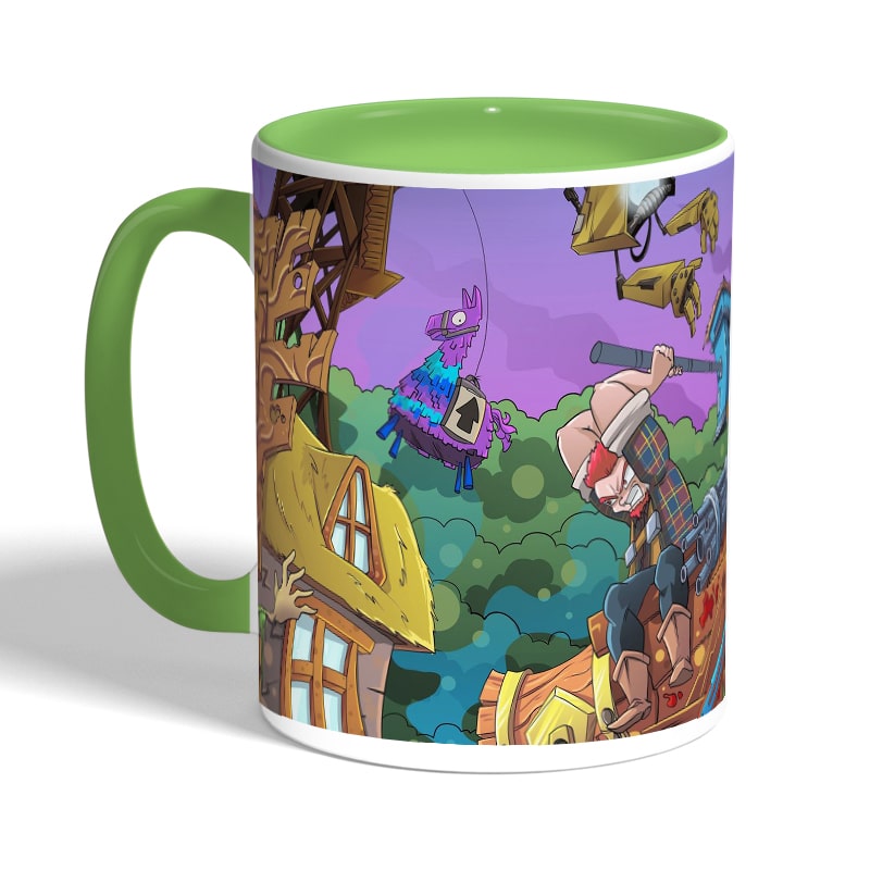 كوب-قهوة-بمقبض-اخضر-بتصميم-فورت-نايت-رسم-2