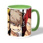 كوب قهوة بمقبض اخضر بتصميم ميدوريا وباكوغو واوول مايت