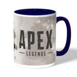 كوب قهوة بمقبض ازرق داكن بتصميم أبيكس ليجندز بلد هاوند