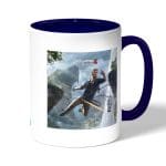 كوب قهوة بمقبض ازرق داكن بتصميم أنشارتد 4  نيثن دريك