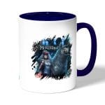 كوب قهوة بمقبض ازرق داكن بتصميم الاميرة مونونوكي في الغابة