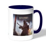 كوب قهوة بمقبض ازرق داكن بتصميم باتلفيلد 1 MG08