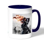 كوب قهوة بمقبض ازرق داكن بتصميم باتلفيلد 1 الولايات المتحدة