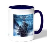 كوب قهوة بمقبض ازرق داكن بتصميم جيرالت ذا ويتشر 3 وايلد هانت