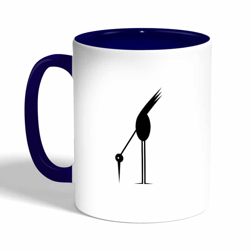 كوب-قهوة-بمقبض-ازرق-داكن-بتصميم-طائر-أسود-2