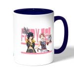 كوب قهوة بمقبض ازرق داكن بتصميم غراي وناتسو فيري تيل