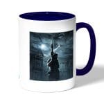 كوب قهوة بمقبض ازرق داكن بتصميم كريس ريدفيلد 2