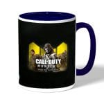 كوب قهوة بمقبض ازرق داكن بتصميم كول أوف ديوتي