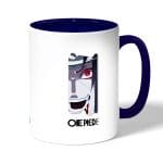 كوب قهوة بمقبض ازرق داكن بتصميم منظمة الأكاتسكي انمي ناروتو