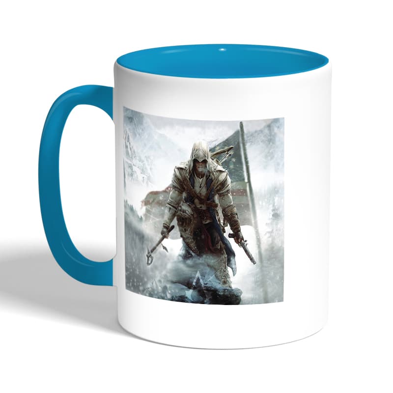 كوب-قهوة-بمقبض-ازرق-فاتح-بتصميم-أساسنز-كريد-الثورة-الأمريكية-2