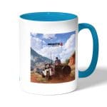 كوب قهوة بمقبض ازرق فاتح بتصميم أنشارتد 4: نهاية لص