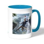 كوب قهوة بمقبض ازرق فاتح بتصميم أنشارتد 4  نيثن دريك