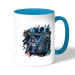 كوب قهوة بمقبض ازرق فاتح بتصميم الاميرة مونونوكي في الغابة