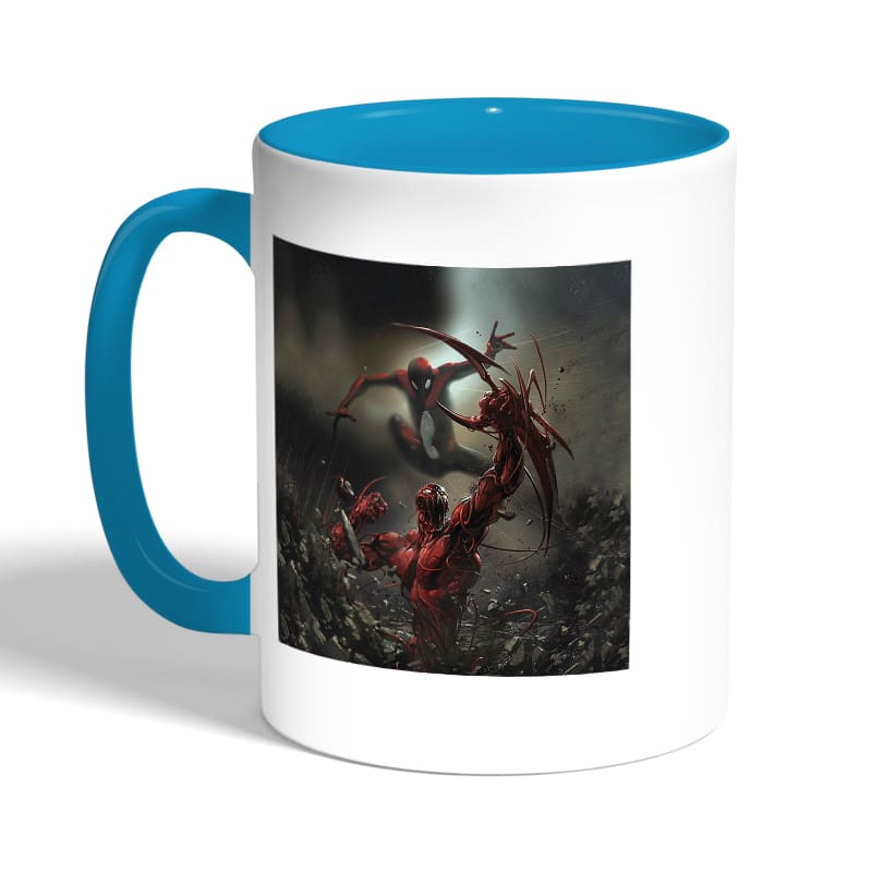 كوب-قهوة-بمقبض-ازرق-فاتح-بتصميم-القتال-ضد-سبايدر-مان-2