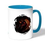 كوب قهوة بمقبض ازرق فاتح بتصميم اوبيتو اوتشيها انمي ناروتو