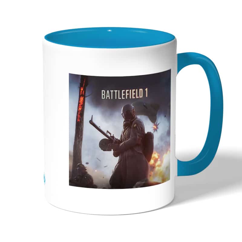 كوب قهوة بمقبض ازرق فاتح بتصميم باتلفيلد 1 MG08 كوب قهوة بمقبض ازرق فاتح بتصميم باتلفيلد 1 MG08