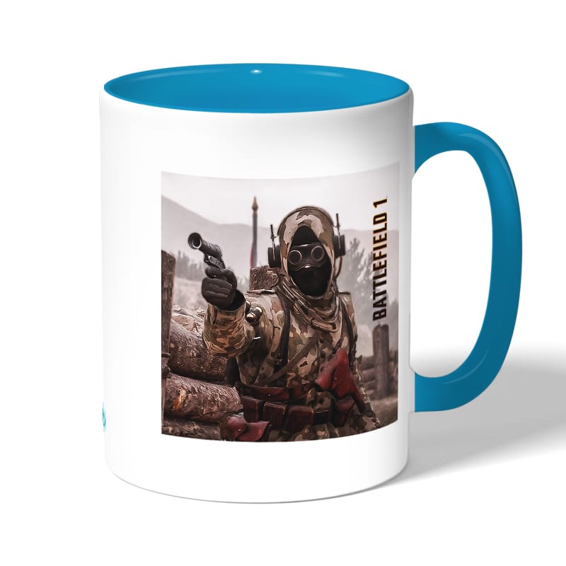 كوب قهوة بمقبض ازرق فاتح بتصميم باتلفيلد 1 التخفي جيدا كوب قهوة بمقبض ازرق فاتح بتصميم باتلفيلد 1 التخفي جيدا